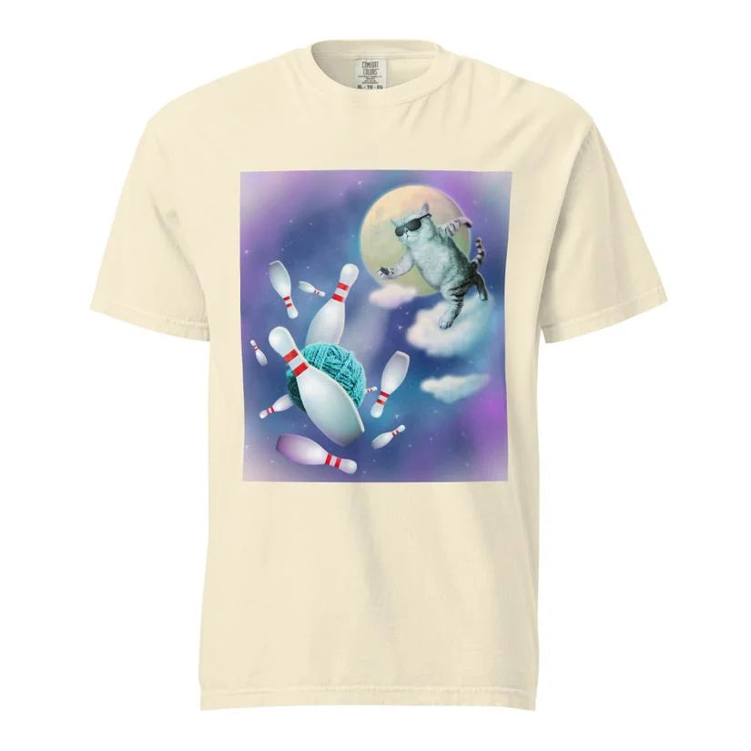 Cat Space Bowling T-Shirt