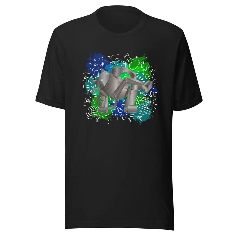 Breakdance robot cat T-Shirt