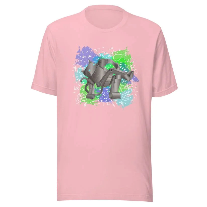 Breakdance robot cat T-Shirt
