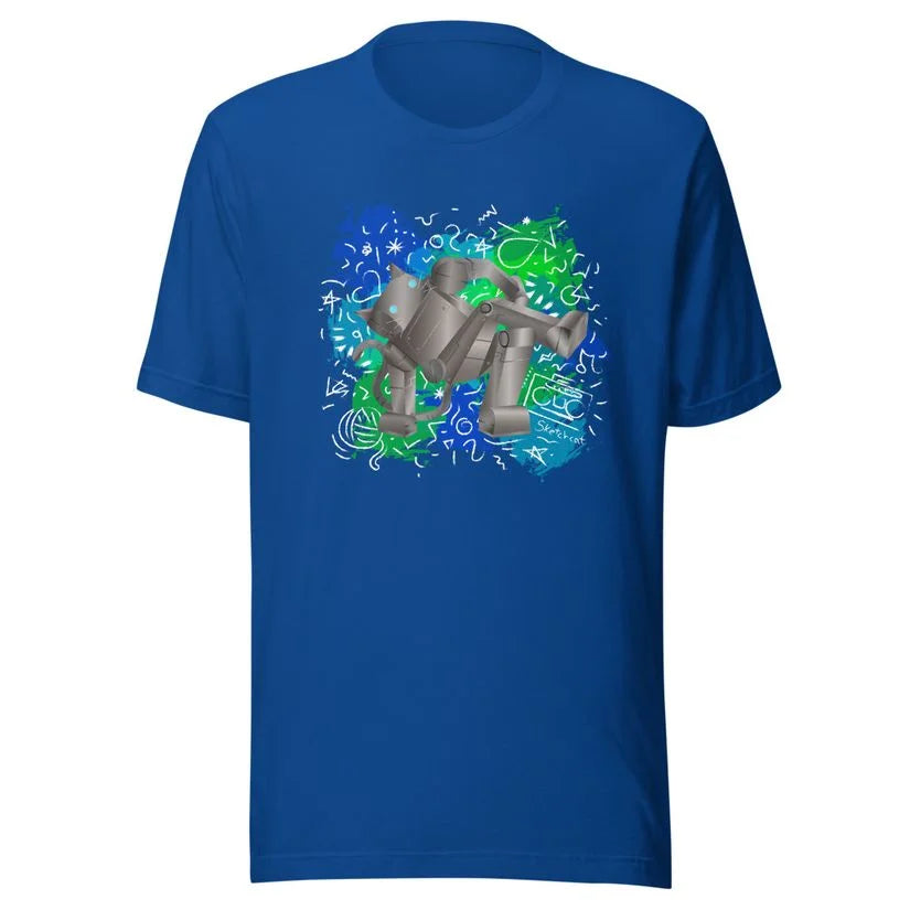 Breakdance robot cat T-Shirt