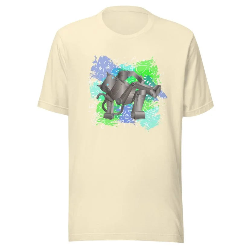 Breakdance robot cat T-Shirt