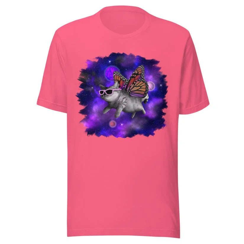 Space cat butterfly T-Shirt