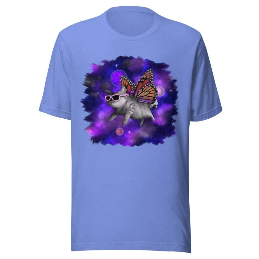 Space cat butterfly T-Shirt