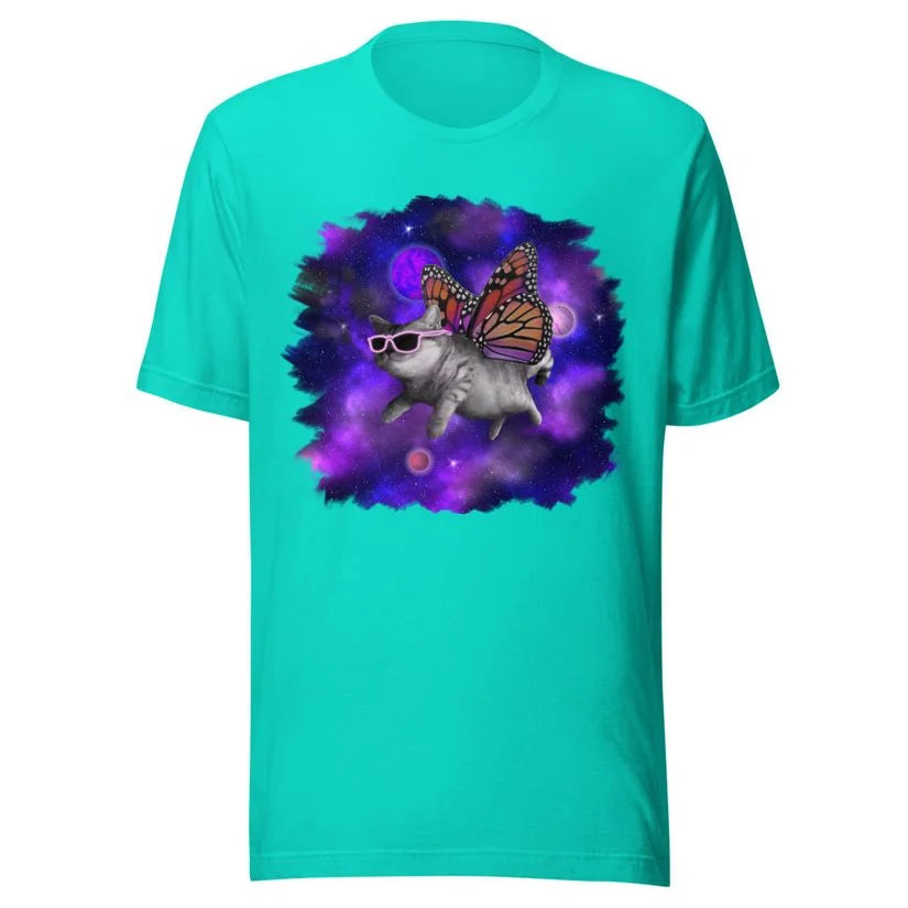 Space cat butterfly T-Shirt