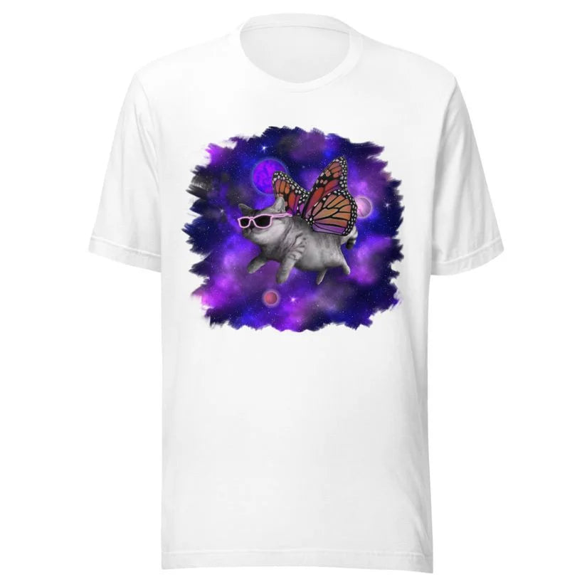 Space cat butterfly T-Shirt