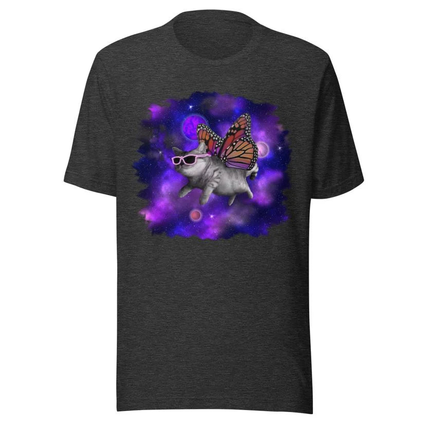 Space cat butterfly T-Shirt