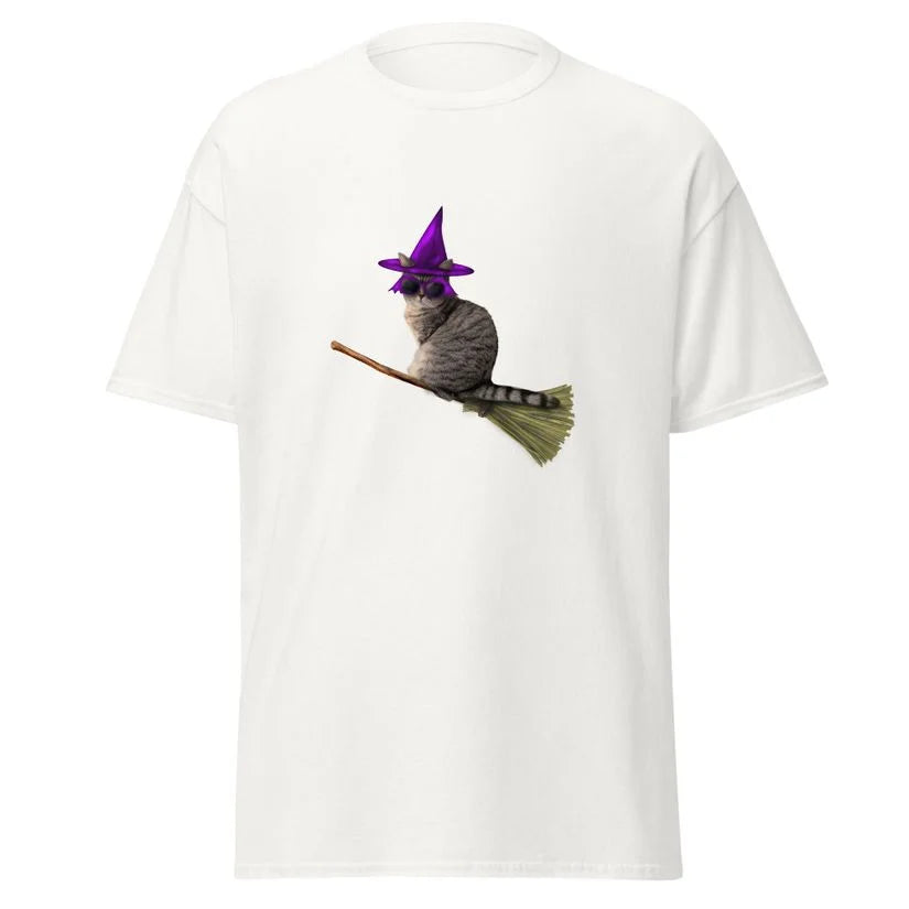 Witch cat broom T-Shirt